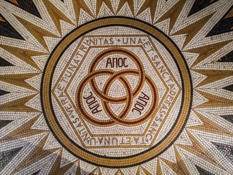 trinity symbol mosaic