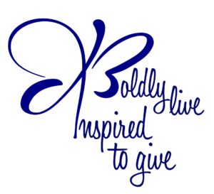 Boldly live, Inspired to Give logo