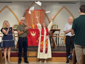 Pastor tearing mortgage