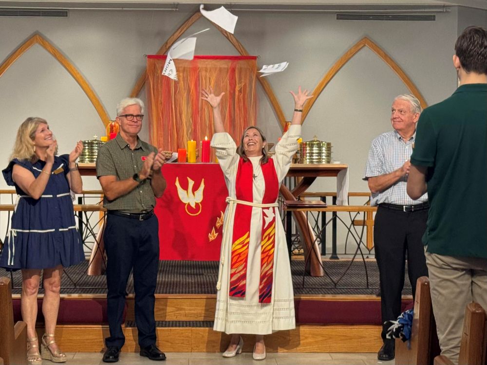 Pastor tearing mortgage